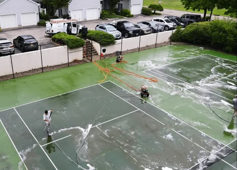 Elyria Power Washing professional cleaning outdoor surfaces at Elyria property